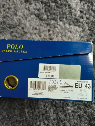 Zapatillas Polo Ralph Lauren Blancas Talla 43