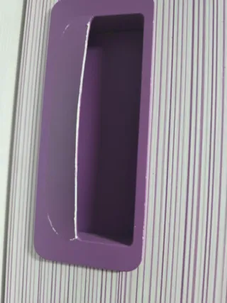 Mueble Cama Abatible Blanco y morado