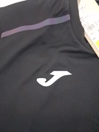 Camiseta Joma Negra Transpirable Padel