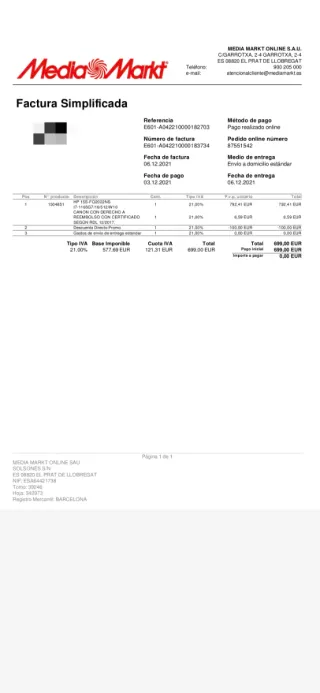 Portátil HP 15s-fq2022ns 15.6 FHD