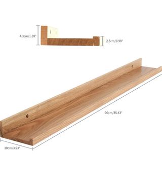 Estante Flotante Madera Roble