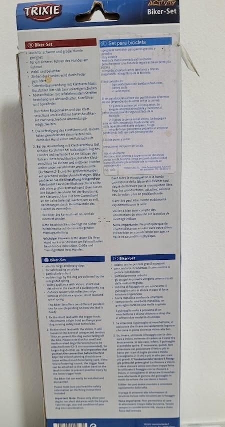 Correa Trixie Biker Set para bicicleta perro