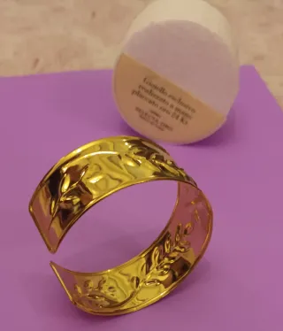 Bracciale rigido placcato oro 24 Kt Selecta Oro