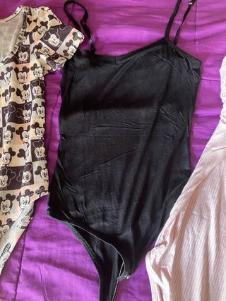 Lote 5 Bodies (Negro, Rosa, Estampado)