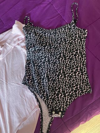 Lote 5 Bodies (Negro, Rosa, Estampado)