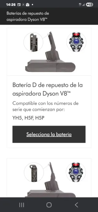 Batería Dyson