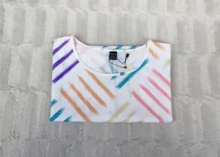Camiseta Shein M multicolor rayas