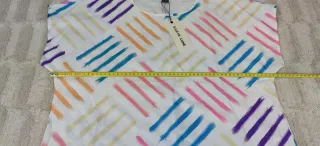 Camiseta Shein M multicolor rayas