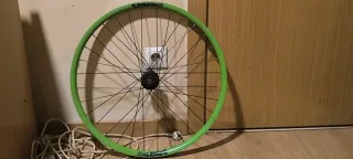 Llanta de bicicleta verde de carbono para descenso