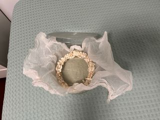 Vestido de Novia Crema y Salmón