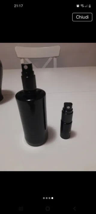 Portapennelli e portaprofumi nero e oro