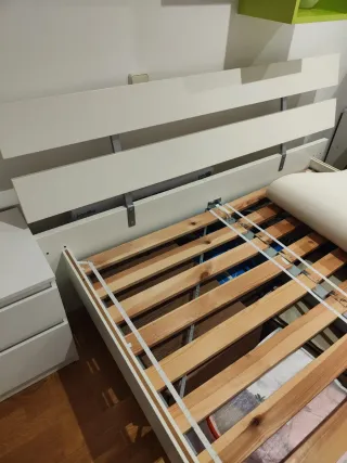 Cama Ikea Blanca Madera