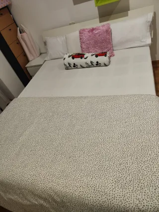 Cama Ikea Blanca Madera