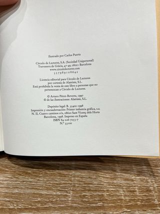 LOTE CAPITAN ALATRISTE CUATRO PRIMEROS LIBROS