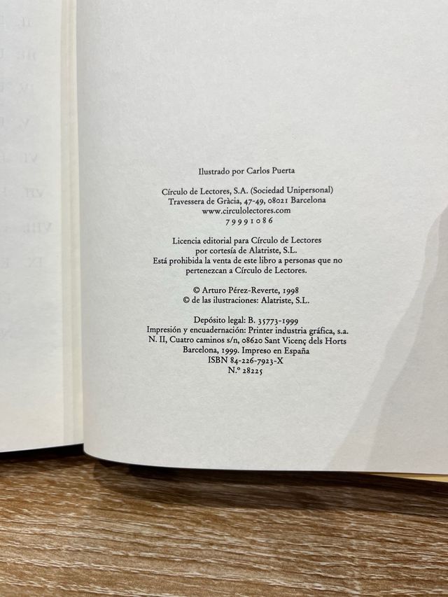 LOTE CAPITAN ALATRISTE CUATRO PRIMEROS LIBROS