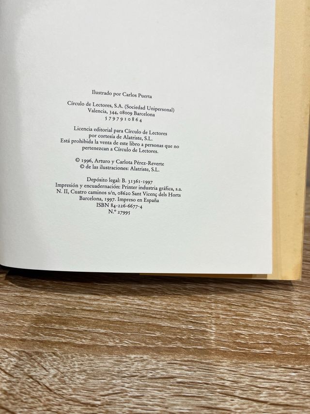 LOTE CAPITAN ALATRISTE CUATRO PRIMEROS LIBROS