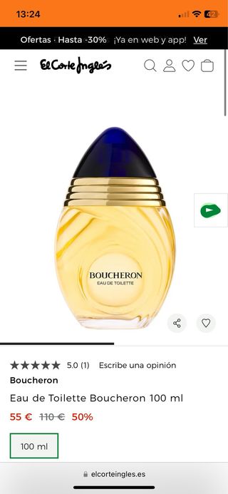 Boucheron Eau de Toilette 100 ml