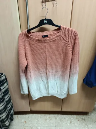 Jersey TEX degradado rosa y blanco Talla L