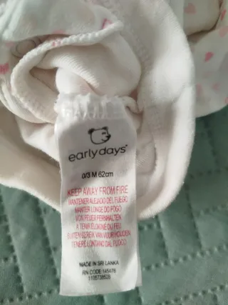 Lote 2 bodys 0-3 meses