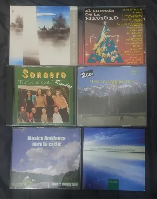 Lote CDs Música Variada: Navidad, Meditación, Rumb
