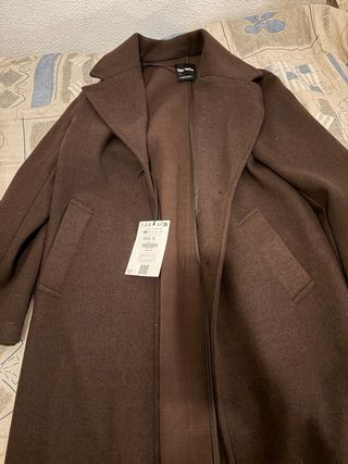 Abrigo largo NEW YORK marrón XXS