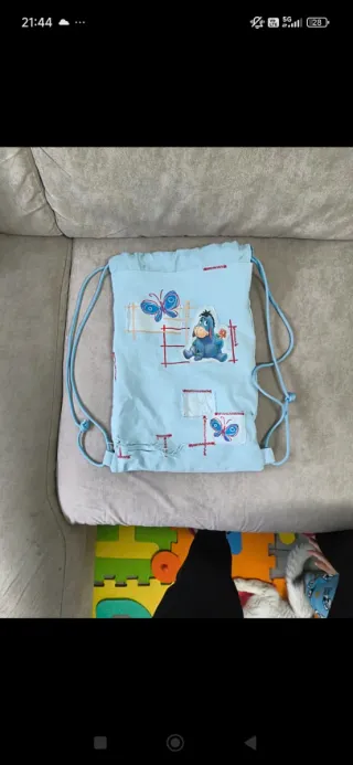 Zaino Disney Eeyore Farfalle Azzurro