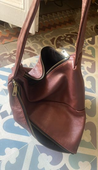 Bolso Piel Selecta Barcelona Marrón