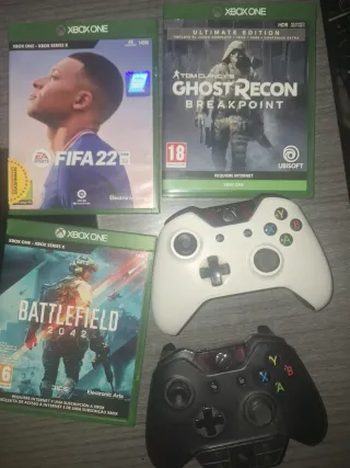Xbox One FIFA 22 + Ghost Recon + Battlefield