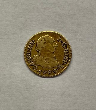 Moneda Oro 1/2 Escudo 1783