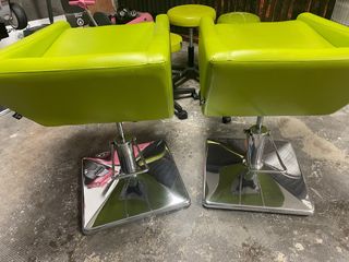 2 Poltrone per Parrucchiere Verdi