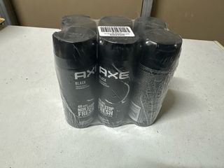 Pack 6 Desodorantes Axe Black 150ml
