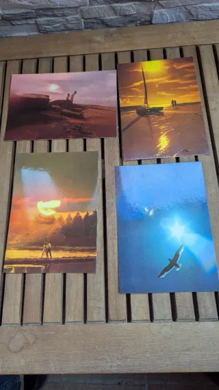 Lote 4 Postales Románticas