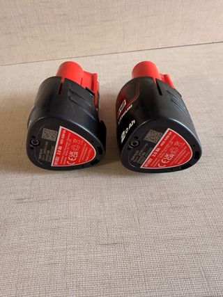 2 Baterías Milwaukee M12 REDLITHIUM 2.0Ah