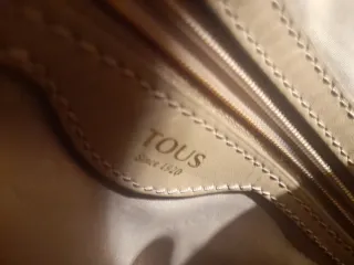 Bolso Tous Gris y Beige Piel