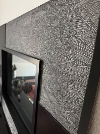 Espejo Marco Negro y Dorado