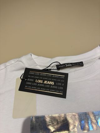 Camiseta Lois Jeans Blanca Talla XL