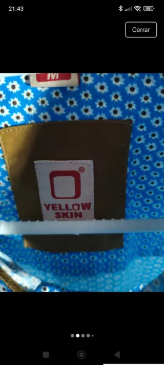 Camisa de hombre azul y blanca