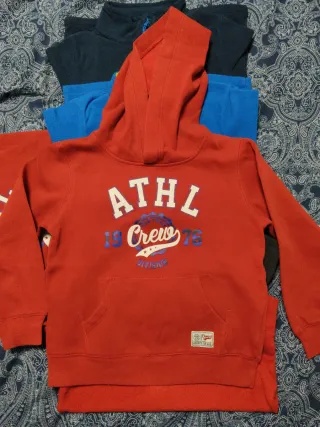 Lote 5 polares y 1 sudadera T8 y 1 jersey hilo 6-7