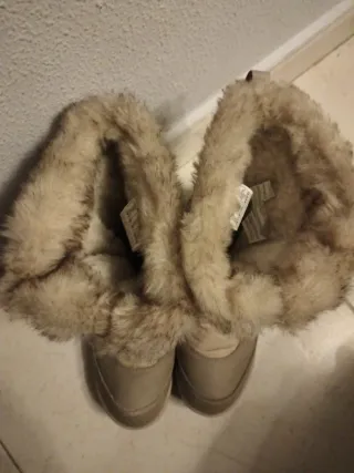 Botas Quechua Nieve Talla 38 Beige/Marrón