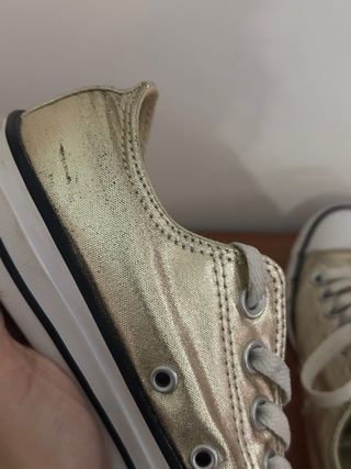 Converse All Star Doradas Mujer Talla 38