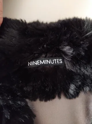 Gilet pelliccia sintetica nera NINEMINUTES