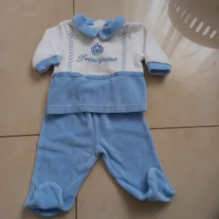 Lotto 4 pigiamini neonato 1-3 mesi