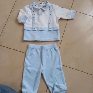 Lotto 4 pigiamini neonato 1-3 mesi