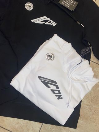 Felpe DSQUARED2 Nere e Bianche per taglie contat