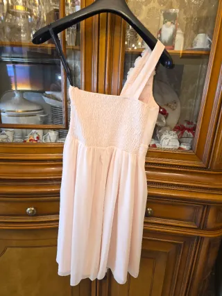 Vestito elegante Mistress rosa cipria taglia 38.