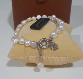Pulsera Perlas Cierre Plata The Luxury Shop