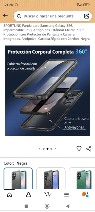 Funda impermeable SPORTLINK Samsung S26