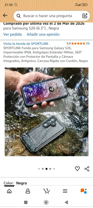 Funda impermeable SPORTLINK Samsung S26