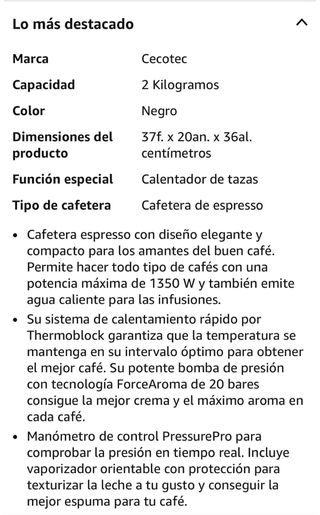 Cafetera Cecotec Cafelizzia 790 Black Pro