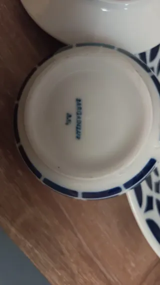 Vajilla Sargadelos Azul y Blanco